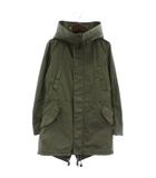 バックラッシュ BACKLASH モッズコート ミリタリー アウター ミドル フード ハイネック ジップアップ カーキ /XZ ■GY35