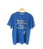 WIC.T 泥んこ遊び 半袖Tシャツ クルーネック プリント アウトドア XL 青 ブルー 1114153 /AO21 ■GY99