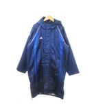 アディダス adidas ベンチコート 中綿 フーディ ジップアップ ロゴ ストライプ サッカー スポーツ 男の子 ボーイズ 160 青 ブルー /MN14 ■GY99