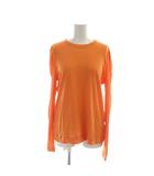 チノ CINOH 24SCU011-64 COSMORAMA PUFF SLEEVE T-SHIRT ORANGE タグ付き カットソー Tシャツ 長袖 36 オレンジ ■GY55 /MQ