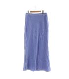 チノ CINOH 23WSK001-21 CORDUROY MARMAID SKIRT L.BLUE ロングスカート ジップフライ 36 青 ブルー ■GY55 /MQ