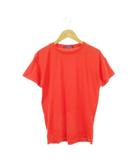 ラルフローレン RALPH LAUREN 半袖Tシャツ ラウンドネック ロゴ刺繍 エアリー コットン 薄手 XS 赤 レッド /AH7 ■GY99