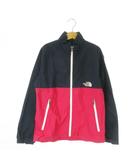 ザノースフェイス THE NORTH FACE COMPACT JACKET ナイロンジャケット ジップアップ ロゴ 配色 バイカラー アウトドア 女の子 ガールズ 140 紺 ネイビー NPJ71743 /AO1 ■GY99