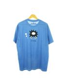 WIC.T 川の学校 Tシャツ カットソー ラウンドネック 半袖 プリント カッパ 河童 ロゴ アウトドア 大きいサイズ XL 青 ブルー 1114144 /MN16 ■GY99