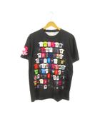  ももいろクローバーZ 10th Anniversary The Diamond Four Tシャツ カットソー 丸首 クルーネック 半袖 プリント ライブグッズ M 黒 ブラック /MN1 ■GY99