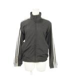 アディダス adidas ウィンドブレーカー ジップジャケット スタンドカラー スリーストライプス ロゴ スポーツ S 黒 ブラック /AH2 ■GY99