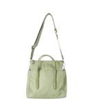 アドルフォドミンゲス ADOLFO DOMINGUEZ ショルダーバッグ 2way ハンドバッグ ナイロン レザー 革 ロゴ 緑 グリーン /CK3 ■GY99