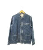 パーソンズ PERSON'S カバーオール デニムジャケット Gジャン スタンドカラー ジップアップ F 青 ブルー /MN9 ■GY99