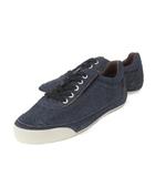 ドルチェ&ガッバーナ ドルガバ DOLCE&GABBANA スニーカー レースアップ スエード プリント ロゴ 男の子 ボーイズ 30 19.5cm 紺 ネイビー /CK7 ■GY99