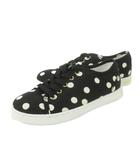ドルチェ&ガッバーナ ドルガバ DOLCE&GABBANA スニーカー キャンバス レースアップ ドット 男の子 ボーイズ 29 18.0cm 黒 ブラック /CK8 ■GY99