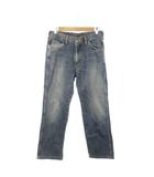 ラングラー WRANGLER ジーンズ ストレート 31 ブルー 青 インディゴ ジップフライ ウォッシュ加工 ヴィンテージ加工 /MN23 ■GY99