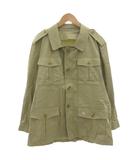 バーバリーズ Burberrys MARUZEN 丸善 別注 小文字タグ ヴィンテージ シャツジャケット ミリタリー ベージュ 長袖 ホース刺繍 /FF