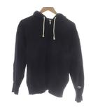 チャンピオン CHAMPION ジップアップパーカー L 黒 ブラック ロゴワッペン /KW ■GY99