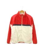  カッターアンドバック CUTTER&BUCK フリースジャケット ゴルフ L 白 ホワイト 赤 レッド /MN27 ■GY99
