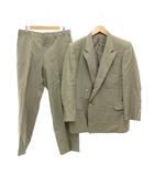 バーバリーズ Burberrys ヴィンテージ セットアップ スーツ テーラードジャケット パンツ スラックス 8 グレー /JS