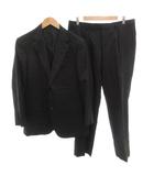 マッキントッシュ MACKINTOSH スーツ セットアップ テーラードジャケット パンツ ストライプ ウール 黒 ブラック /FF ■GY50