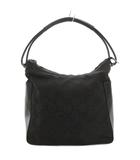 グッチ GUCCI 001 3770 ハンドバッグ ワンショルダー 肩掛け GG柄 ロゴ ナイロン レザー 黒 ブラック /KW ■GY11