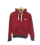 ザノースフェイス THE NORTH FACE アウトドアウェア ジップパーカー M 赤 レッド ボーダー柄 ロゴ /AO10 ■GY99