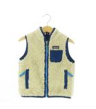 パタゴニア Patagonia アウトドアウエア 子ども服 ボアベスト 2T ベージュ 青 ブルー ノースリーブ ジップアップ /AO2 ■GY99