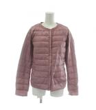 ダウンジャケット アウター ナイロン クルーネック L ピンク /XZ ■GY99