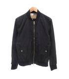 バーバリー BURBERRY 美品 ボンバージャケット ブルゾン ジップアップ M ロゴ 紺 ネイビー ■GY35 /TZ