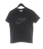 ナイキ NIKE F.C.Real Bristol Tシャツ S ネイビー 紺色 ロゴプリント ラウンドネック 半袖 /PP ■GY99