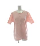 バーバリーズ Burberrys カットソー M ピンク ひし形ステッチ ラウンドネック 半袖 Tシャツ /PP ■GY99