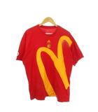 アディダス adidas Tシャツ カットソー バスケットボール L 赤 レッド 半袖 グラフィックプリント ロゴプリント /MN20 ■GY99