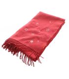 フォリフォリ Folli Follie マフラー ストール ラインストーン ロゴ 赤 レッド ■GY99 /MQ