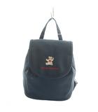 ラルフローレン RALPH LAUREN ミニリュックサック ショルダー キャンバス ロゴ 紺 ネイビー ■GY99 /MQ