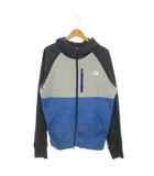 ザノースフェイス THE NORTH FACE パーカー アウトドアウエア XL 紺 グレー 青 長袖 フルジップ 切り替えデザイン /MN22 ■GY99