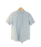 ポロ ラルフローレン POLO RALPH LAUREN シャンブレーシャツ 半袖 ボタンダウン 男の子 ボーイズ XL 18-20 青 ブルー インディゴ /CK10 ■GY99