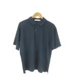 ナノユニバース nano universe ポロシャツ L 紺 ネイビー 無地 半袖 襟付き /AO17 ■GY99