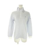 パーリーゲイツ PEARLY GATES ゴルフウェア ポロシャツ 1 青 ブルー ハーフジップ 長袖 ロゴ刺繍 /AO32 ■GY99