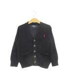 ポロ バイ ラルフローレン Polo by Ralph Lauren ニットカーディガン 子ども服(男の子用) 120 紺 ネイビー Vネック 長袖 ボタンフロント /AH22 ■GY99