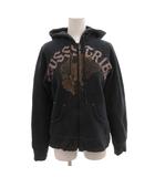 ステューシー STUSSY ジップパーカー フーディ ロゴ 長袖 M 紺 ネイビー /FF  ■GY06