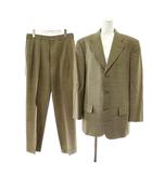 ブルックスブラザーズ BROOKS BROTHERS スーツ ジャケット パンツ ウール A5 ベージュ セットアップ チェック柄 シングルブレスト 3つボタン 半裏 BBSAZ828191 /PP ■GY12