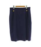 セリーヌ CELINE タイトスカート ロゴリング ネイビー 紺 ヴィンテージ フランス製 ひざ丈 /PP ■GY50