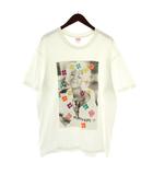 20SS Naomi Tee Tシャツ カットソー 半袖 クルーネック ポートレート プリント XL 白 ホワイト /XZ ■GY68