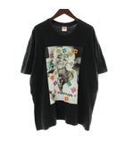 20SS Naomi Tee Tシャツ カットソー 半袖 クルーネック ポートレート プリント XL 黒 ブラック /XZ ■GY68