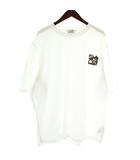 エルメス HERMES ミニパッチ メタルリー オ カレ Tシャツ カットソー 半袖 クルーネック XXXL 白 ホワイト /XZ ■GY68