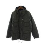 ナイジェルケーボン NIGEL CABOURN ダウンジャケット 48 黒 ブラック フーディー 長袖 ショート丈 0850030004 /PP ■GY12