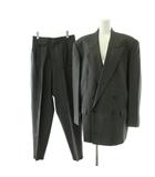 ヨウジヤマモトコスチュームドオム YOHJI YAMAMOTO COSTUME D'HOMME スーツ ジャケット パンツ ウール S グレー セットアップ ダブルブレスト /PP ■GY12
