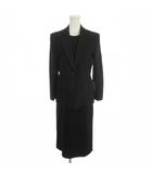 ダナキャランニューヨーク DKNY ワンピーススーツ テーラードジャケット 6 ノースリーブワンピース 8 黒 ブラック /AH28 ■GY99