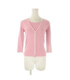 マックス&コー MAX&CO. tricot アンサンブル スカラップ S ピンク /CK15 ■GY99