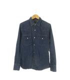 リー LEE ウエスタンシャツ ダンガリー デニム 長袖 L 青 ブルー インディゴ /CK15 ■GY99