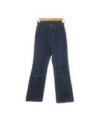 サムシング something デニムパンツ ジーンズ フレア ハイウエスト 27 青 ダークブルー /AH10 ■GY99