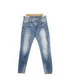 ビッグジョン Big John デニムパンツ ジーンズ テーパード ダメージ加工 ストレッチ 26 青 ブルー /AH12 ■GY99