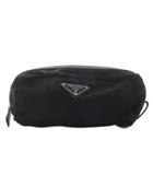 プラダ PRADA ポーチ 化粧 メイク トライアングルロゴ ナイロン ブラック /YO19 ■GY01