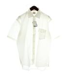 エムシーエム MCM ドレスシャツ ワイシャツ 半袖 L 白 ホワイト /XZ ■GY99